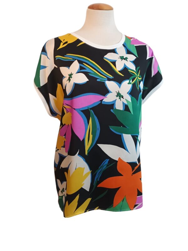 Top multicolor seda Joseph Ribkoff